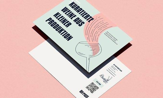 create a custom door hanger or postcard