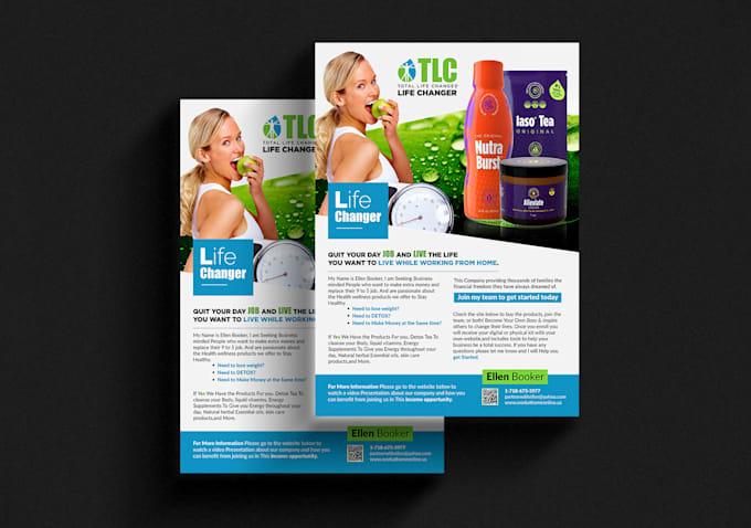design an amazing business flyer, one pager, marketing material