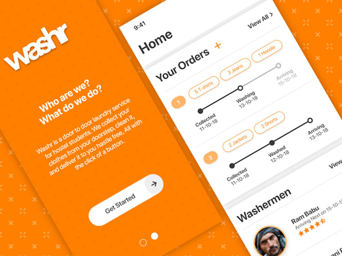 Develop a washing service app or web apps like laundry by Gauravdig Fiverr