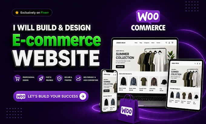 build a professional woocommerce ecommerce website