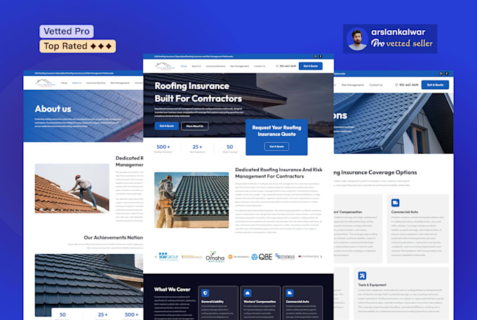 create a contractor construction remodeling roofing website