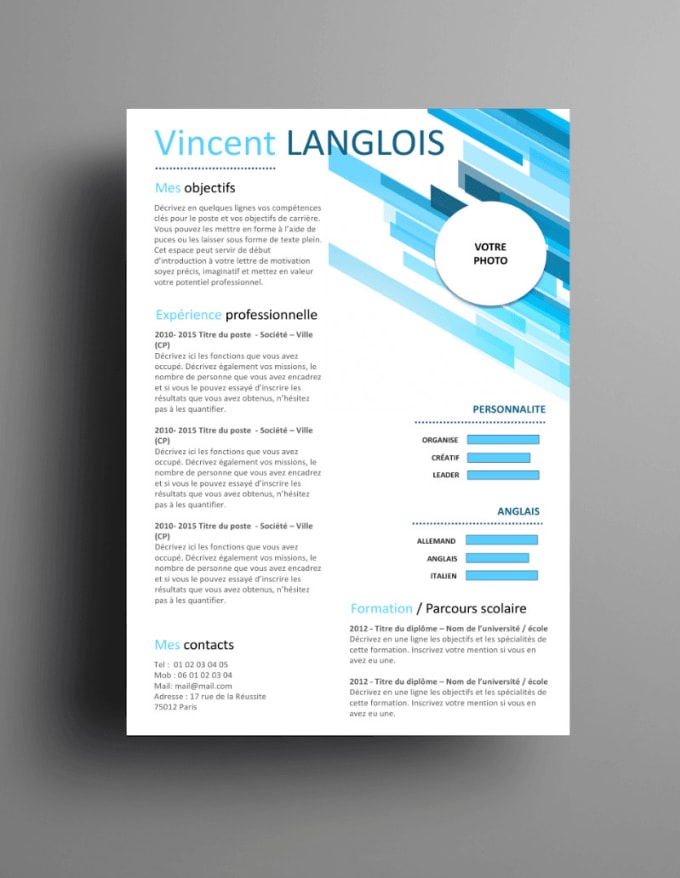 Upgrade A Resume Cv Cover Letter Or Linkedin By Flan01
