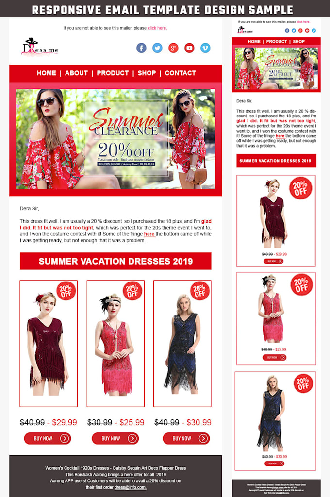 Convert psd to html responsive email template by Email_mockup Fiverr