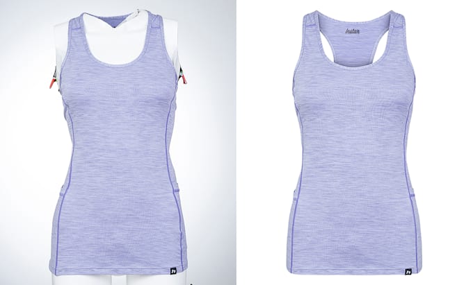 do ghost mannequin and neck joint with wrinkle removal