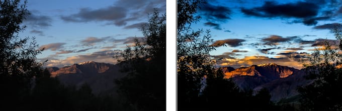 edit , retouch your landscape or portrait photographs