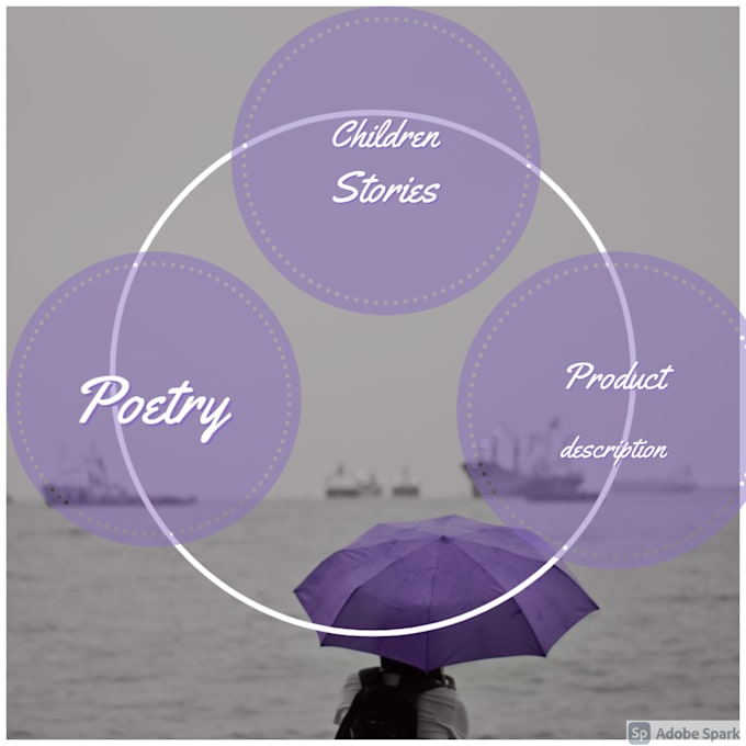write poetry, children stories, product description and blog posts