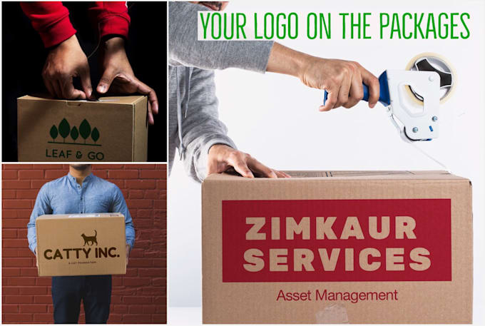 place your logo on shipping boxes, packages