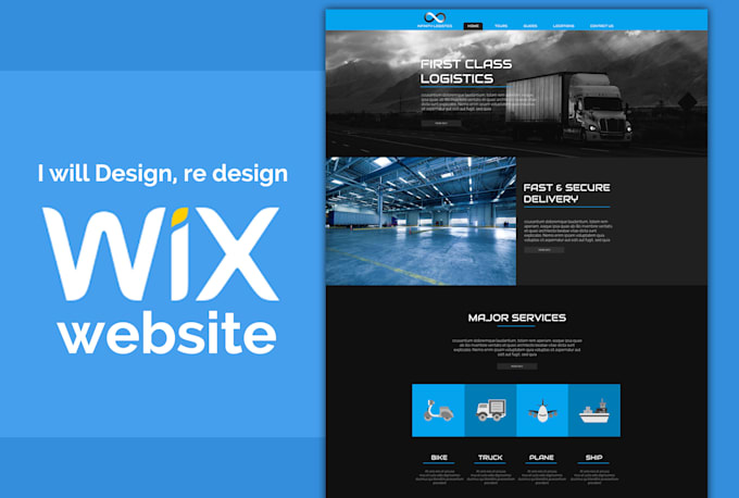 design, re design incredible wix website