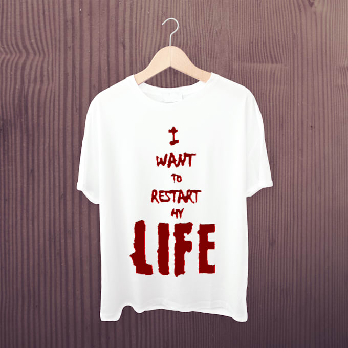 do awesome typography t shirt design