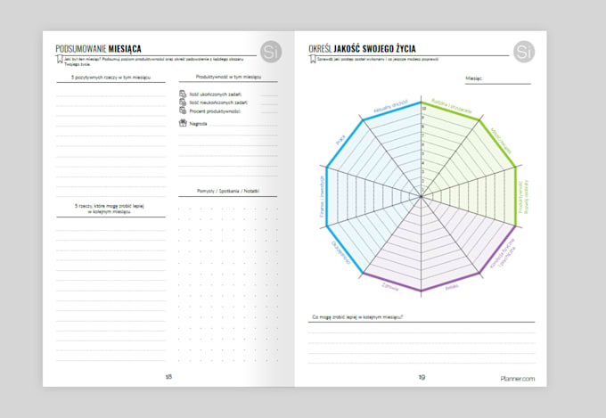 design printable planner, journal, calendar in PDF
