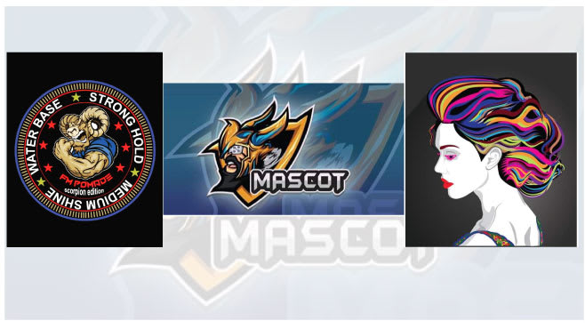 design mascot, esports, gaming, twitch, portrait logo