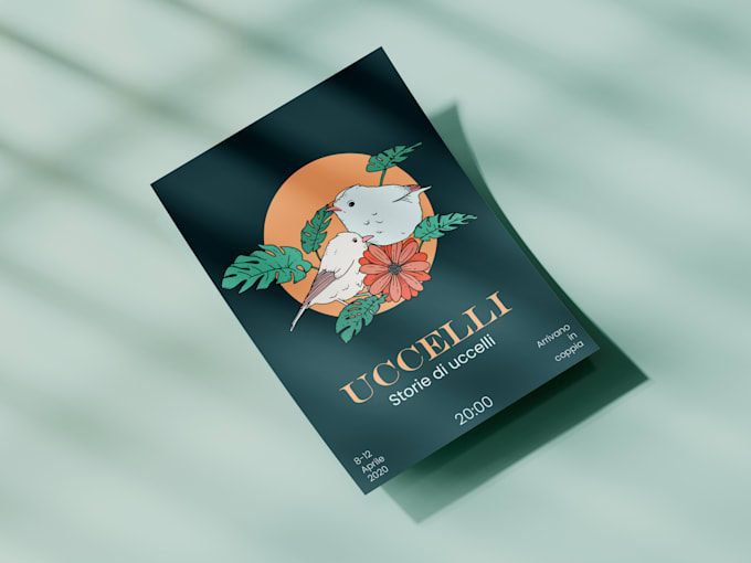 design a minimalist and colorful poster for you