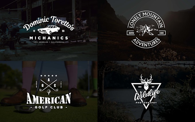 design a minimal retro vintage logo