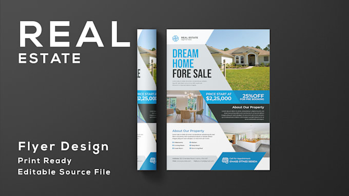 design a real estate or business flyer