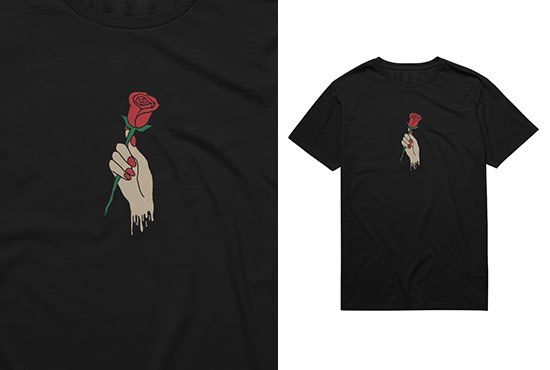 create a tshirt design for clothing brand