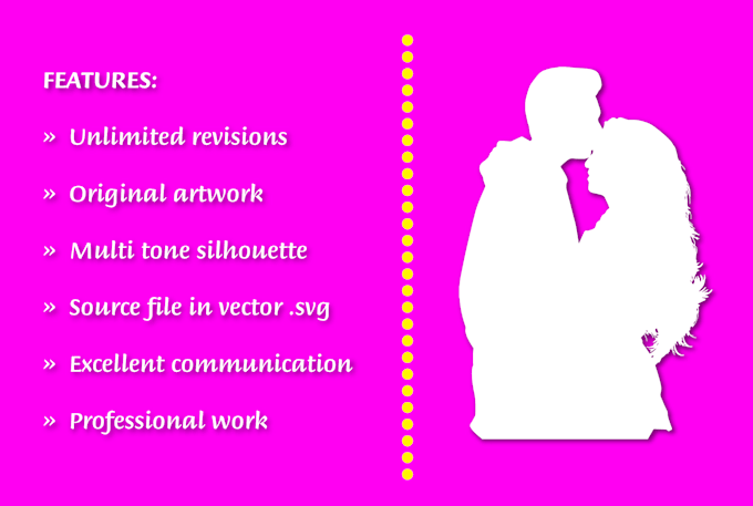 draw amazing vector silhouette illustration