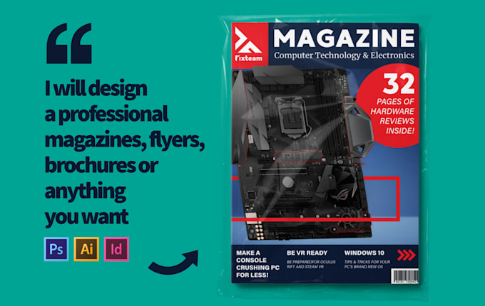 design a professional magazine