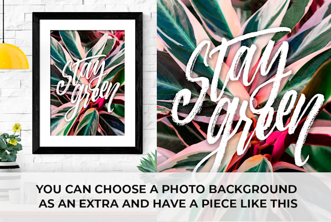 write your quote with beautiful custom hand calligraphy