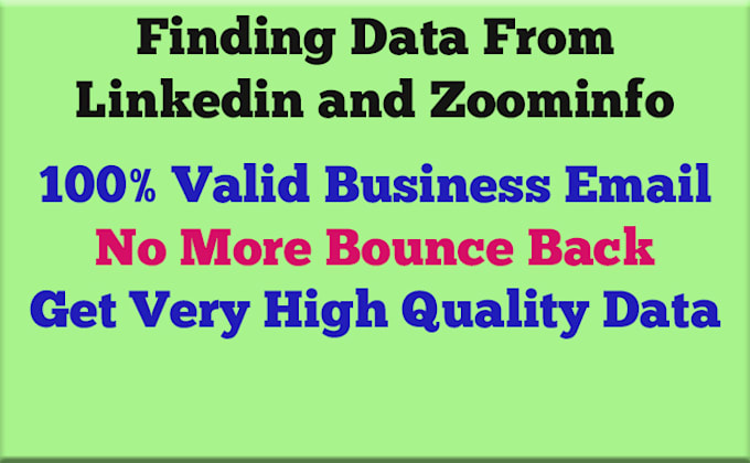 Build Your List Of Business Emails By Linkedin And Zoominfo By Rafiqulislamroc