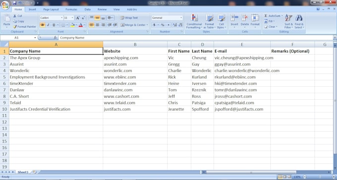do data entry, web research, copy paste and excel work