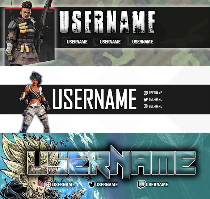 Design twitch banners, offline video banners, and panel ...
