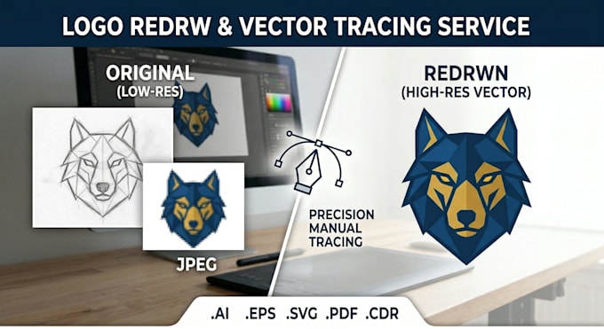 redraw your logo to high resolution