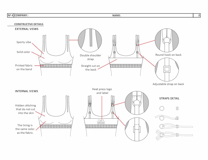 make a tech pack or technical sheet of your clothes