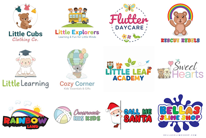 do baby product, fun, children, kids toys store or shop logo