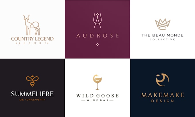 design a luxury, elegant, and premium logo