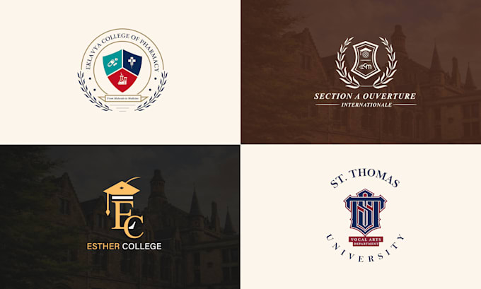 design education logo for school, college, university, institute