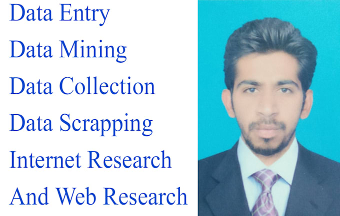 do data entry, data scrapping and web research
