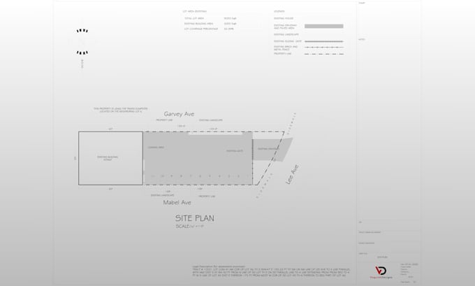 draw site plan or plat plan from google maps or county gis for permit