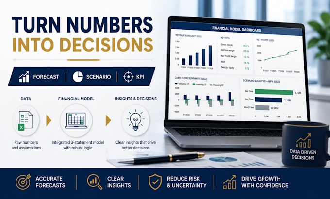 build 3 statement financial models, projections and valuation
