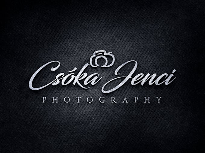 design profrssional photography logo or watermark or signature