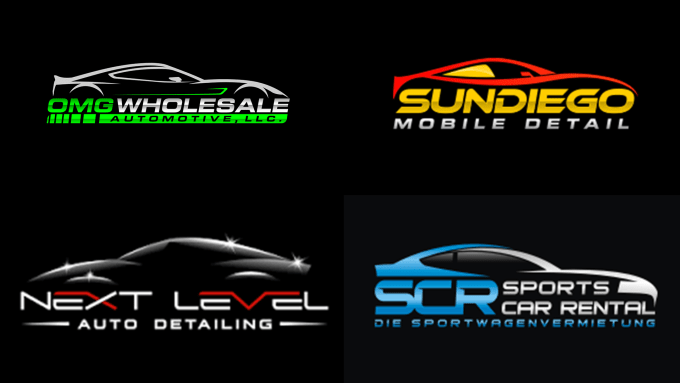 Design stylish automobile detailing and automotive logo by