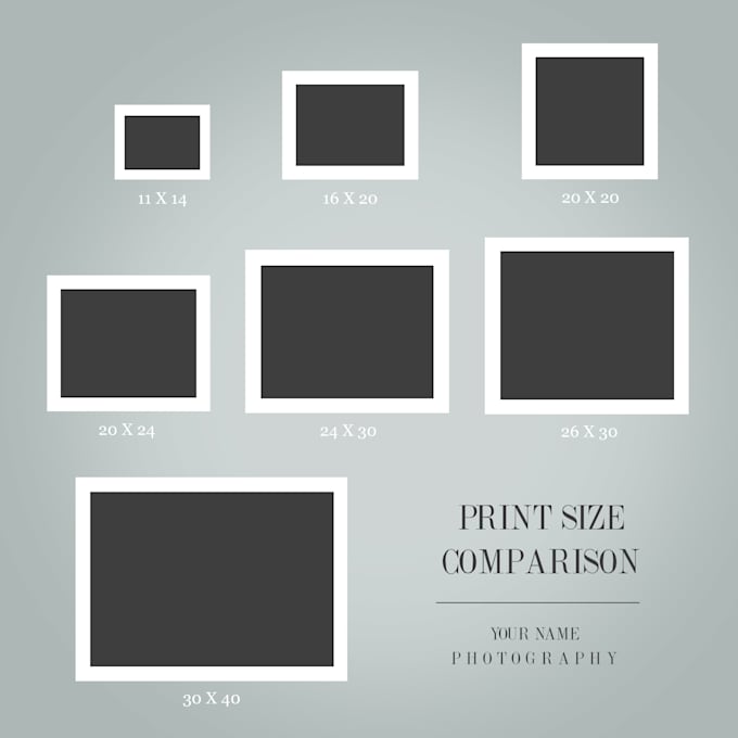 Create print size comparison wall by Speedy_st Fiverr