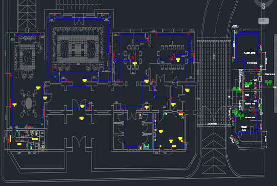 design and draw electrical layout quantity of material