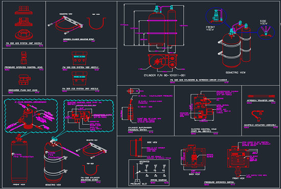 Fire fighting and fire suppression system dwg and qty by Ejazhussain786
