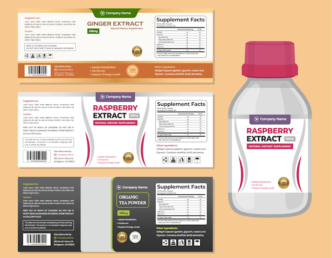 do juice coffee vape jar bottle packaging label
