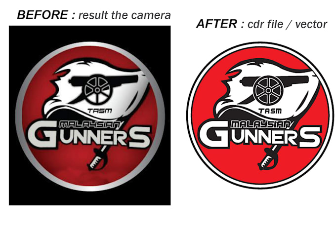 redrawing Logo or Bitmap into vector graphics within 12 hour