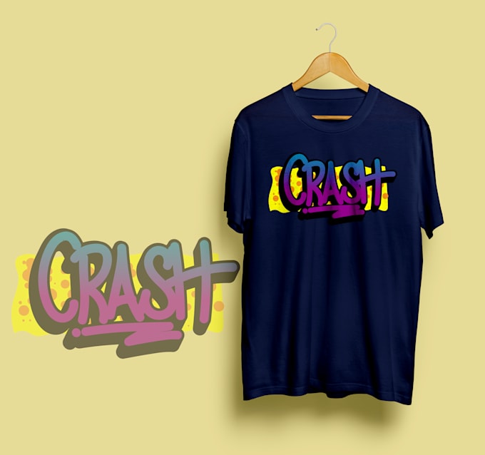 design a handdrawn graffiti logo for music and streetwear