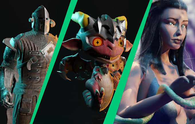 do 3d character ready for unreal or unity gameready