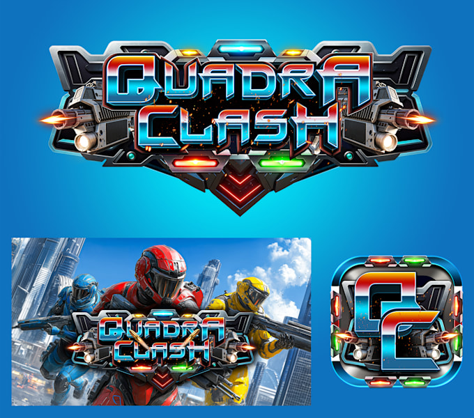 design a custom fantasy, sci fi, rpg, 3d game logo