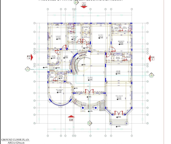 draw 2d plan, elevations, cross sections in auto cad