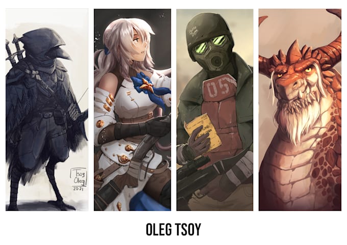 draw your dnd, sci fi, fantasy character or illustration