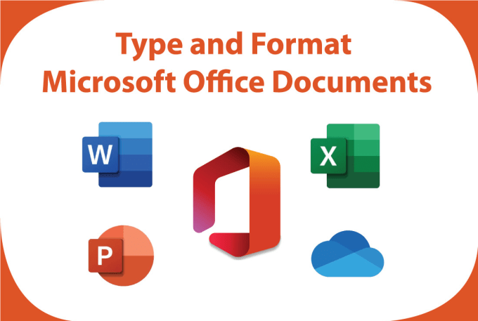 type and format microsoft word document for you