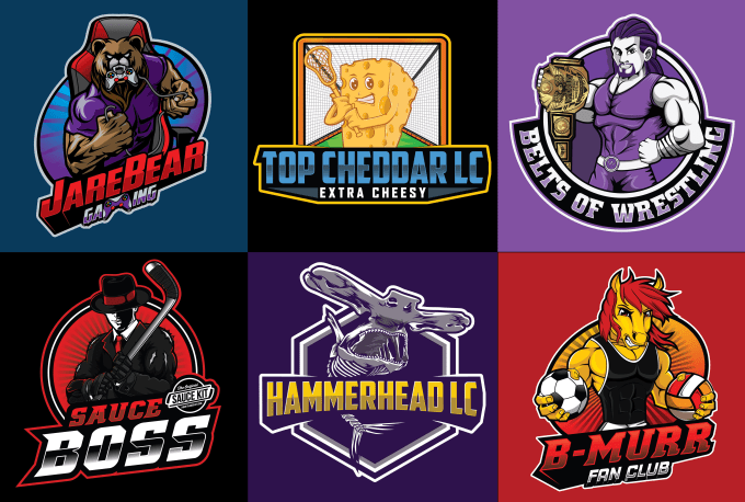 Create mascot sports logo design in 24 hours by Bbeehive | Fiverr
