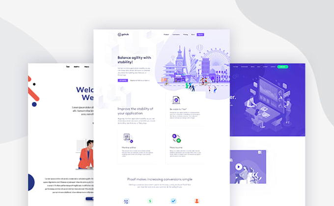 design an awesome landing page or figma template for you