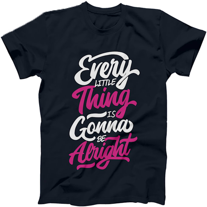 do creative typography and custom t shirt design