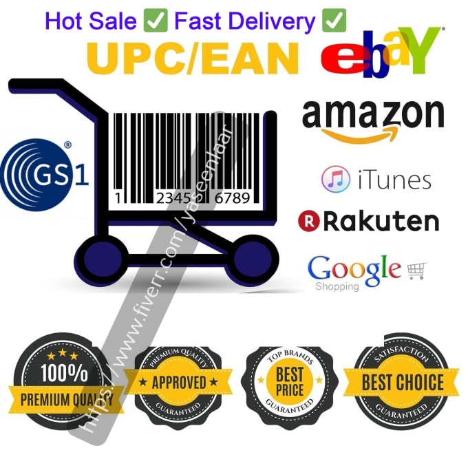 provide ean upc bar codes for ebay amazon and more